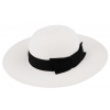 Fiebig - Headwear since 1903 Dámsky letný slamený klobúk Fiebig so širokou strieškou - Brim Hat White Veľkosť: 57 cm (M)