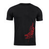 DRAGOWA krátke tričko spartan army RedMyles, čierna160g/m2 - L