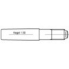 TOOLCRAFT 106180 kužeľový kolík (Ø x d) 12 mm x 14 cm ocel 10 ks; 106180