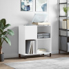 Skrinka na platne biela 84,5x38x89 cm kompozitné drevo-ForU-831780