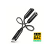 AXAGON ADA-HCPD, USB-C na 3.5mm jack - Hi-Res DAC audio adaptér, 384kHz/32bit, stereo, PD 60W 3A
