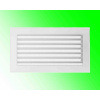 KRATKI mřížka 17x30 bílá s žaluzií - ventilační krbová mřížka