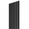 VZORKA - WALL CONCEPT akustický panel čierna, biely filc + MDF, 240x135x21 mm