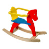 Drevený hojdací koník - farebný s ohrádkou