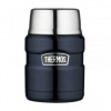 Thermos Style 470 ml se skládací lžící a šálkem tmavě modrá Modrá termoska