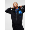 MIKINA KARL LAGERFELD JEANS KLJ REGULAR ZIP UP HOODIE BLACK