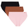 Dámske nohavičky Under Armour Pure Stretch No Show Bikini - Solid 3Pack Prime Pink S