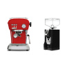 Ascaso Dream ONE, Love Red + Eureka Mignon Bravo, CR black