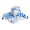 Plyšový medvedík na maznanie Bear Blue Collector Doudou et Compagnie v darčekovom balení modrý 24 cm od 0 mes