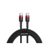 Baseus Cafule Series kábel USB-C PD2.0 60W (20V 3A) 2,0m čierno-červený CATKLF-H91