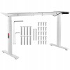 Obdĺžnikový písací stôl SucceBuy 110 x 58 x 65 cm, biely