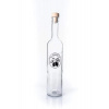 Fľaša SLIVOVICA 0.5 l (čierna potlač) (Potlačená fľaša na domácu pálenku, bordo 0,5 l)