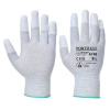 PORTWEST Rukavice PU Fingertip A198, antistatické POR-A198GRRL L Šedá