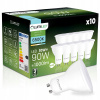 10x LED žiarovka GU10 Reflektor PAR16 10W = 90W 1000lm 6500K studená 120°