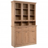 Livetastic PRÍBORNÍK S VITRÍNOU, dub artisan, 120/200/40 cm - Sklenené vitríny - 002478023305
