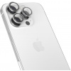 Epico hliníkové ochranné sklo na šošovky fotoaparátu pre iPhone 16 Pro/16 Pro Max - biely titán 91012152100001 (91012152100001)