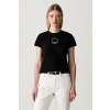 Karl Lagerfeld Jeans tričko dámske bavlnené B3W17017 čierna L
