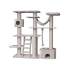 Luxusná škrabacia stena pre mačky s bohatým vybavením Nobby Gordo 183cm v béžovej farbe (Luxusná škrabacia stena pre mačky s bohatým vybavením Nobby Gordo 183cm v béžovej farbe)