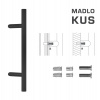 FT - MADLO kód K10 Ø 30 mm SP ks Rozteč madla: 900 mm, Dĺžka: 1200 mm, Rozmer profilu madla: Ø 30 mm CIM - čierna matná (FNO)