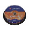 VERBATIM DVD-R(10-Pack)Spindl/MattSlvr/16x/4.7GB