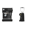 Ascaso Steel DUO, Black + Eureka Helios 65, black