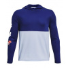 Detská golfová mikina Under Armour Multi Logo Hoodie S Modrá