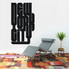 NEW YORK CITY nápis - vinylová samolepka na stenu 80x45cm