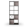 Čierno-krémová knižnica 71x179 cm Anya – Marckeric
