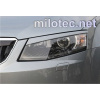 Milotec kryty svetlometov Škoda Octavia III (ABS čierna metalíza)