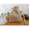 Dárkový sáček jutový, střední (Rozměr: cca 9 x 11,5cm (šířka x výška) )