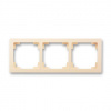 ABB SWING L Rámeček 3901J-A00030 C1 trojnásobný, pro vodorovnou i svislou montáž, krémová