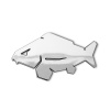 DELPHIN 3D nálepka CARP Chróm (8,3x4,5 cm)