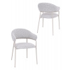Avida Design Jedálenská stolička Livia, sivá/kašmír