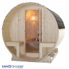 Sanotechnik Bergen fínska vonkajšia sudová sauna pre 3-4 osoby, 180x180cm