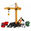GIGA RC stavebný žeriav s autami ( RC stavebný žeriav domiešavač )