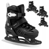 Kolieskové Korčule 4v1 nastaviteľné pre dieťa, kolieskové korčule korčule na ľad Spokey 4ONE 39-43