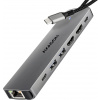 AXAGON USB-C® dokovací stanice AXAGON HMC-7HX2 USB-Hub, 2x USB-A, 1x USB-C, 2x HDMI 2.0, 1x RJ45, 100 W PD Vhodné pro značky (dokovací stanice pro notebook):
