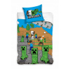 Carbotex bavlna obliečky Minecraft motív Time to Mine 100% bavlna 70x90 140x200