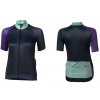 Dámsky cyklistický dres XLC Race JE-S19 – tmavo modrá/zelená/fialová - S