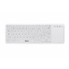 C-TECH klávesnice WLTK-01, bezdrátová klávesnice s touchpadem, bílá, USB,CZ/SK WLTK-01W