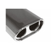 FOX Nerezová koncovka výfuku na zváranie / Typ 58 / oválna / zafalcovaná / zošikmená / v priemere 160 x 80 mm / Dĺžka 300 mm