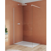 SANSWISS WALK-IN EASY WHITE STR4P 140cm pevná sprchová stena samostatná alebo do kombinácie, profil biely, sklo číre, STR4P1400907