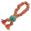 DOG FANTASY Přetahovadlo barevné + tenisák vzor 1, 2 knoty - 32 cm 1ks