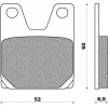 brzdové platničky (zmes ROAD TOURING SINTERED) NEWFREN (2 ks v balení)