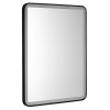 Aqualine Aqualine, SWIDA zrkadlo s LED osvetlením 60x80cm, dotykový senzor, stmievateľné, čierna matná, SW060