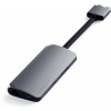 Replikátor portov Satechi Type-C Dual Multimedia Adapter - Space Gray (ST-TCDMMAM)