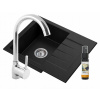 Kuchynská batéria - Žulové kuchynské umývadlo + batéria (Kuchynská batéria - Žulové kuchynské umývadlo + batéria)