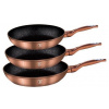 Panva BerlingerHaus Panvica sada 3ks Copper Metallic Line (BH-1278)
