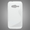 Puzdro gumené Samsung G313 Galaxy Ace 4 Lite transparentné