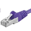 Premiumcord sp6asftp015V Patch, CAT6a S-FTP, RJ45-RJ45, AWG 26/7, 1,5m, fialový